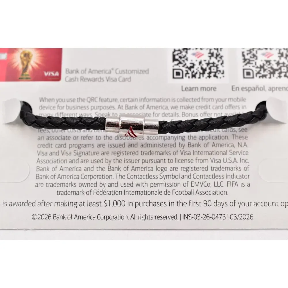 2026 FIFA WORLD CUP Charm Bracelet Set of 2 Canada Mascots Bank Of America Small